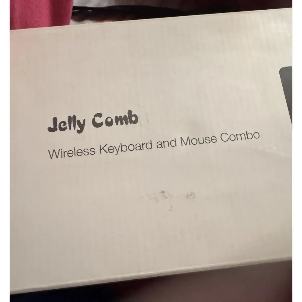 Jelly Comb Wireless Keyboard and Mouse Combo 2.4G Black